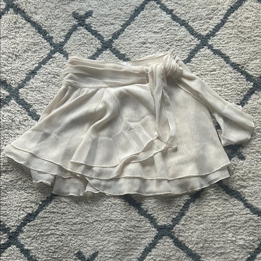 Aerie Cream Wrap Skater Sarong